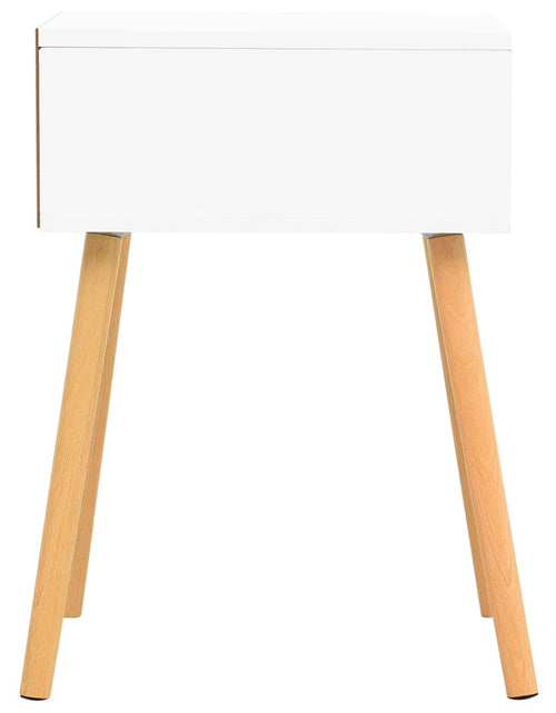 Загрузите изображение в средство просмотра галереи, Noptieră, alb și stejar Sonoma, 40x40x56 cm, lemn prelucrat
