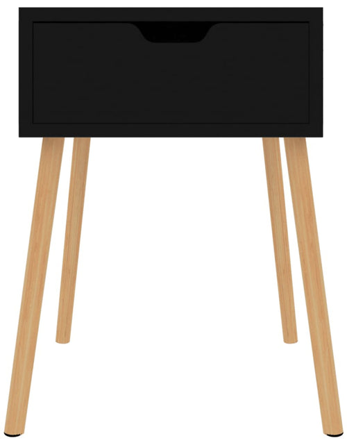 Încărcați imaginea în vizualizatorul Galerie, Noptiere, 2 buc, negru extralucios, 40x40x56 cm, lemn prelucrat
