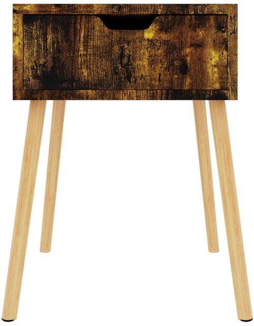Încărcați imaginea în vizualizatorul Galerie, Noptieră, stejar afumat, 40x40x56 cm, lemn prelucrat

