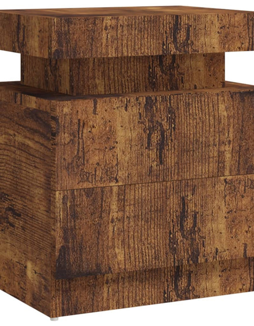 Încărcați imaginea în vizualizatorul Galerie, Noptieră, stejar fumuriu, 45x35x52 cm, lemn prelucrat
