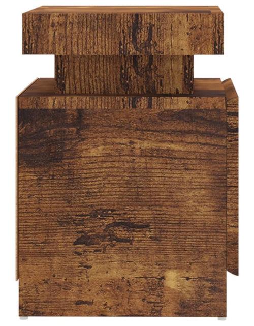 Încărcați imaginea în vizualizatorul Galerie, Noptieră, stejar fumuriu, 45x35x52 cm, lemn prelucrat
