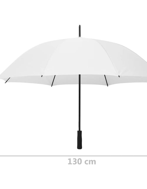 Încărcați imaginea în vizualizatorul Galerie, Umbrelă, alb, 130 cm
