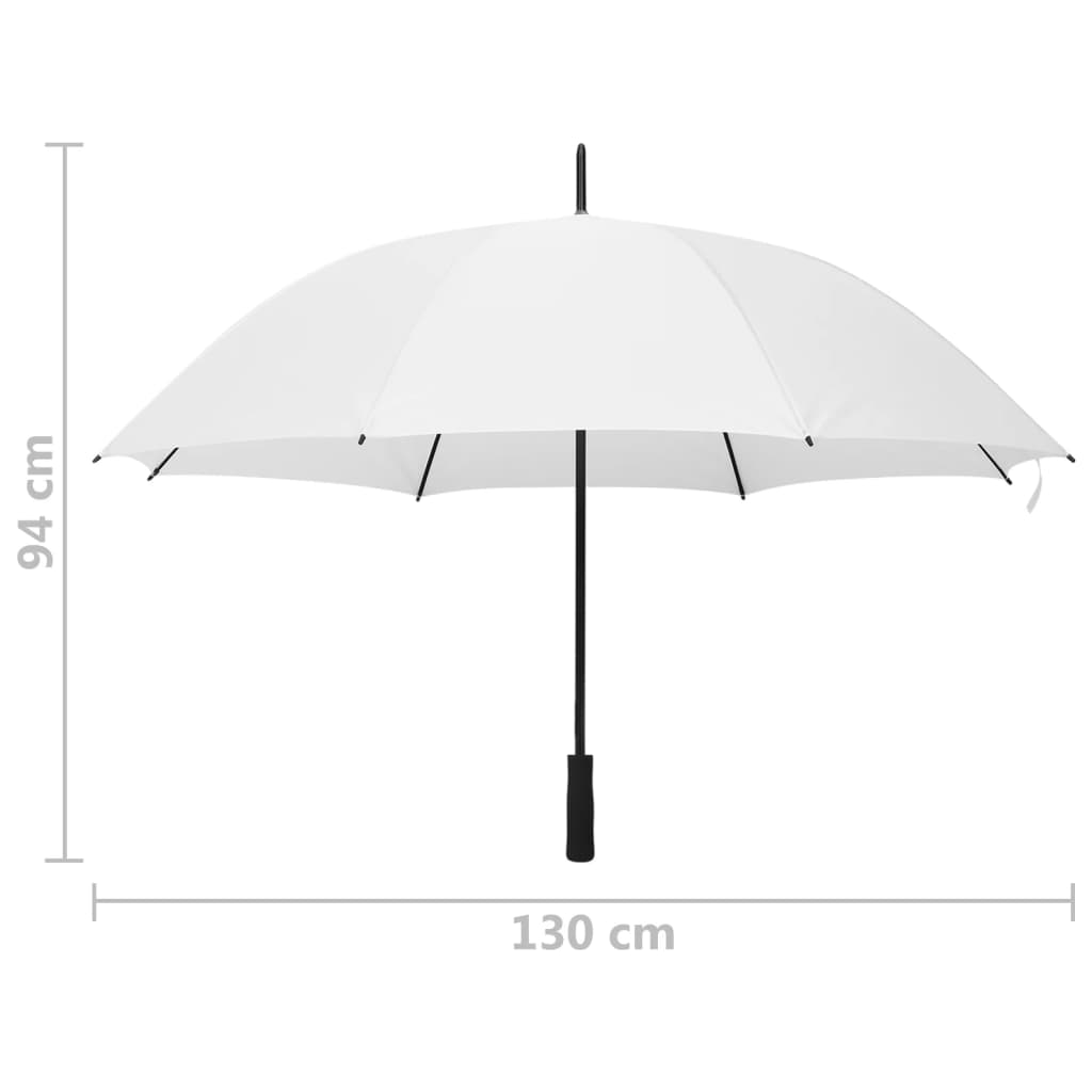 Umbrelă, alb, 130 cm