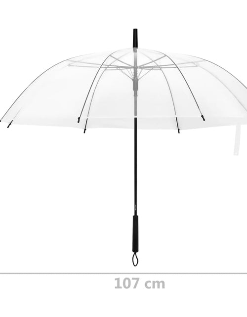 Încărcați imaginea în vizualizatorul Galerie, Umbrelă, transparent, 107 cm
