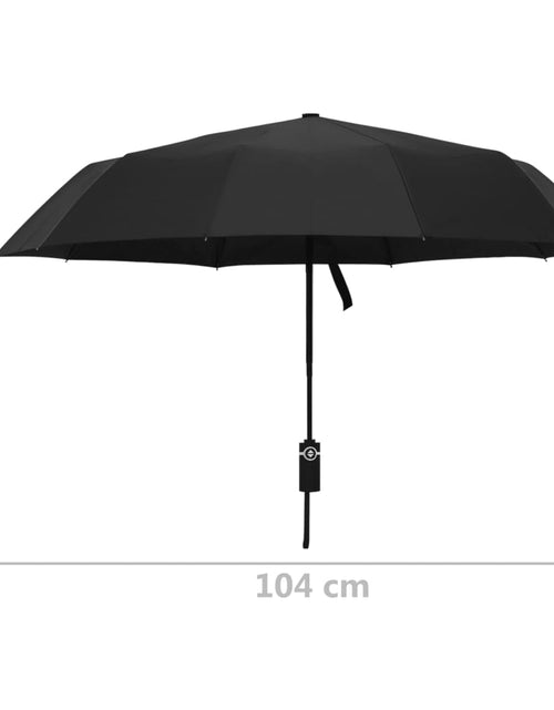 Încărcați imaginea în vizualizatorul Galerie, Umbrelă pliabilă automată, negru, 104 cm
