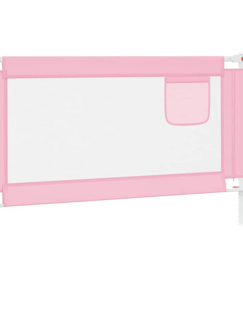 Încărcați imaginea în vizualizatorul Galerie, Balustradă de protecție pat copii, roz, 120x25 cm, textil
