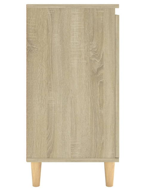 Încărcați imaginea în vizualizatorul Galerie, Servantă picioare din lemn masiv stejar sonoma 60x35x70 cm PAL
