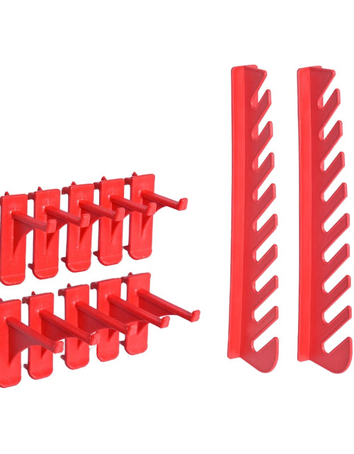 Загрузите изображение в средство просмотра галереи, Set cutii depozitare 136 piese cu panouri de perete, roșu&amp;negru
