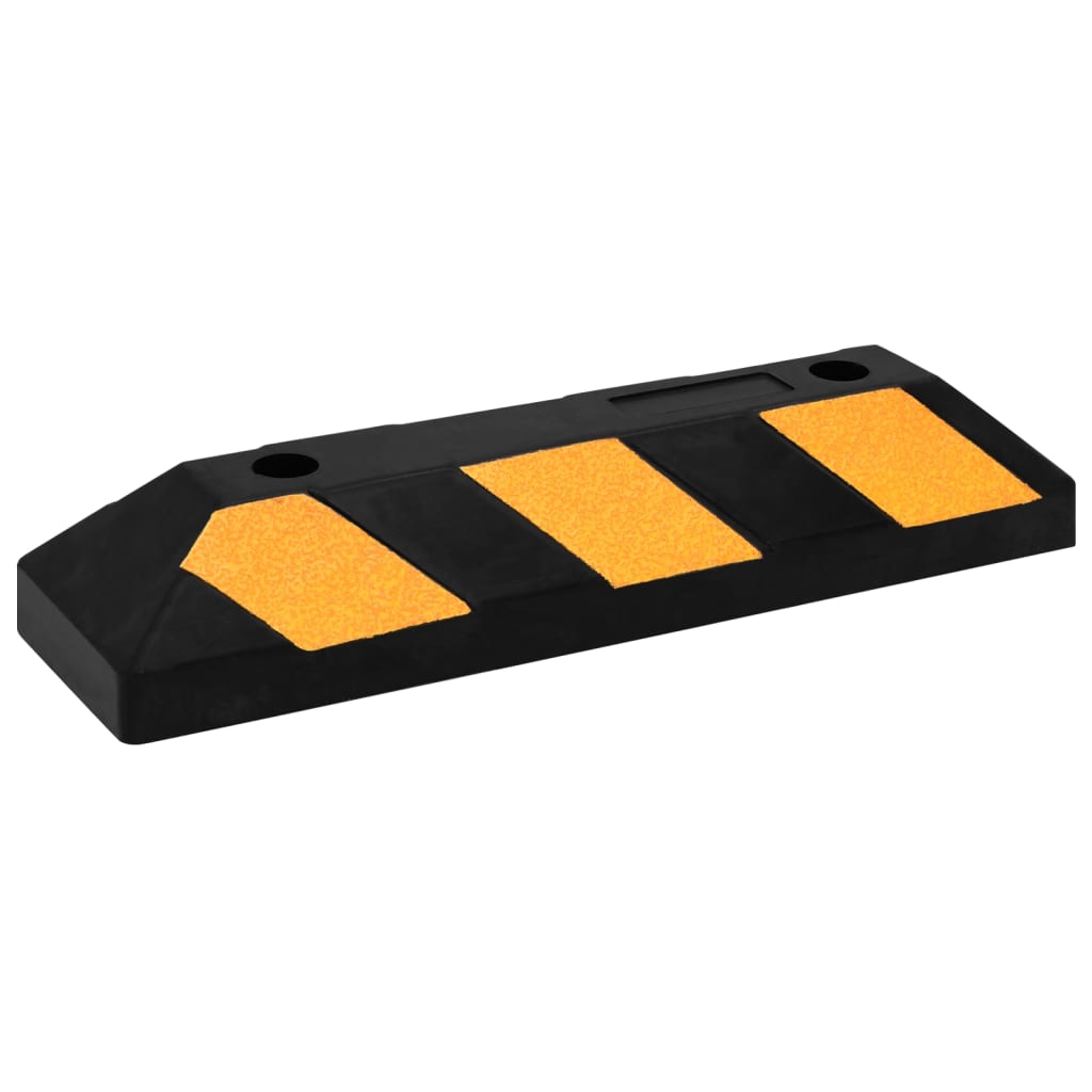 Limitatoare parcare reflectorizante 2 buc. 56x15x10 cm cauciuc