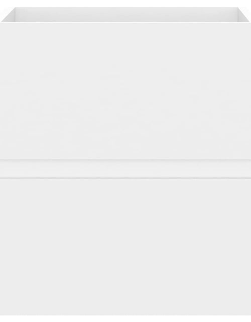 Încărcați imaginea în vizualizatorul Galerie, Dulap cu chiuvetă încorporată, alb, lemn prelucrat
