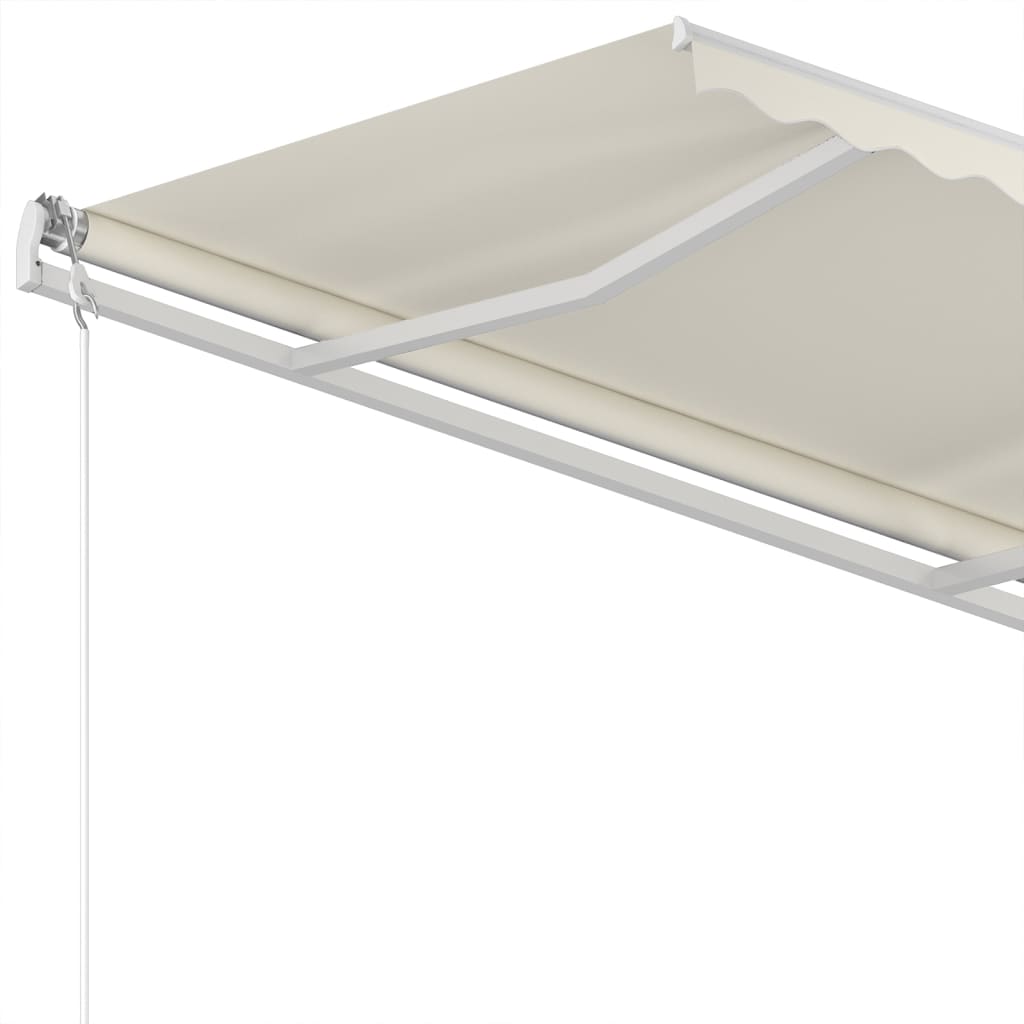 Copertină retractabilă manual, crem, 350x250 cm