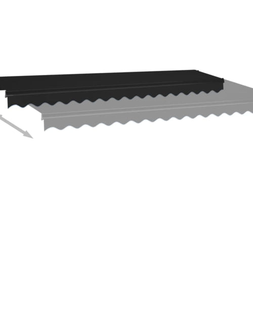 Загрузите изображение в средство просмотра галереи, Copertină retractabilă manual, antracit, 400x350 cm
