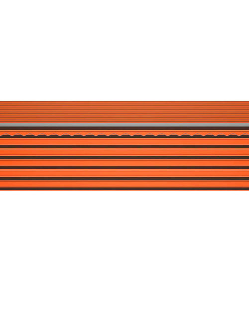 Încărcați imaginea în vizualizatorul Galerie, Copertină retractabilă manual cu stor, portocaliu&amp;maro, 5x3 m - Lando
