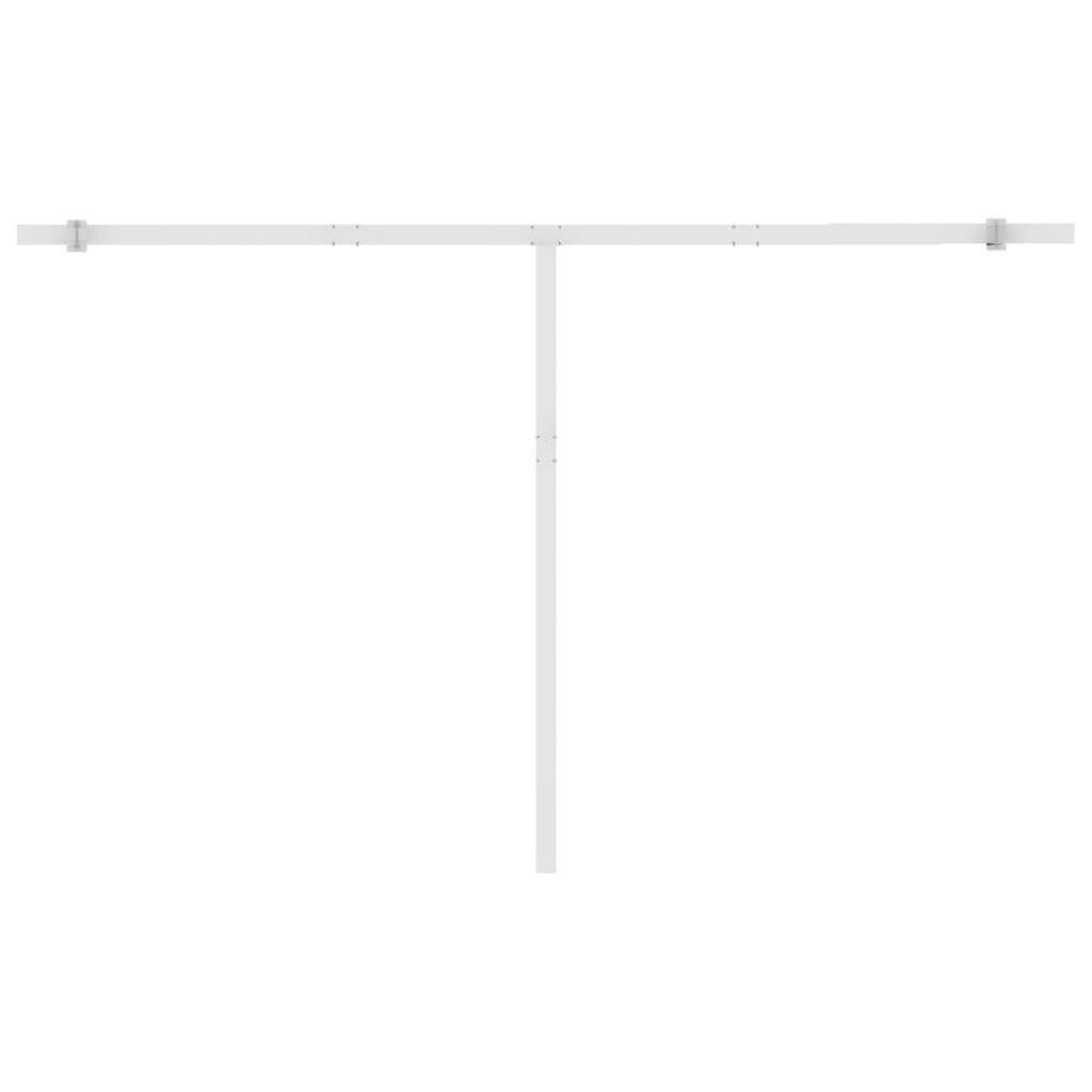 Copertină autonomă retractabilă manual, oranj/maro, 450x300 cm