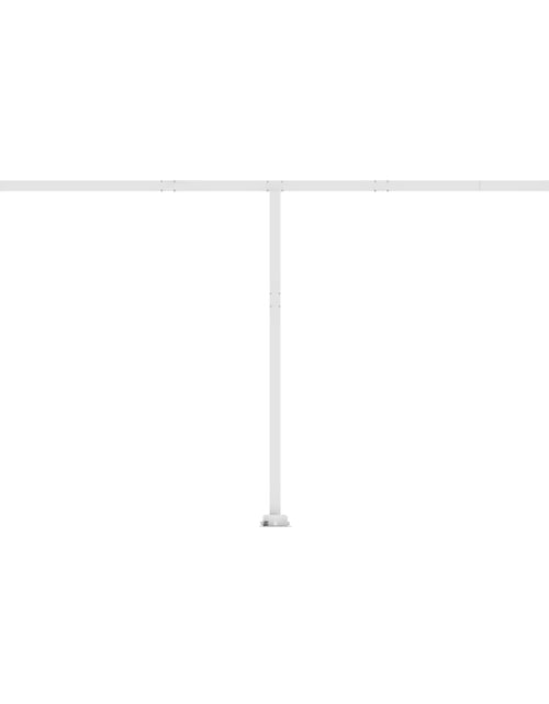 Încărcați imaginea în vizualizatorul Galerie, Copertină autonomă retractabilă automat albastru&amp;alb 600x300 cm
