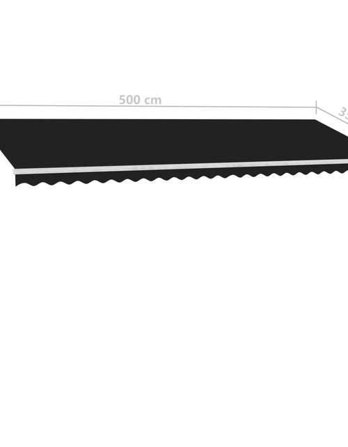 Încărcați imaginea în vizualizatorul Galerie, Copertină autonomă retractabilă manual, antracit, 500x350 cm
