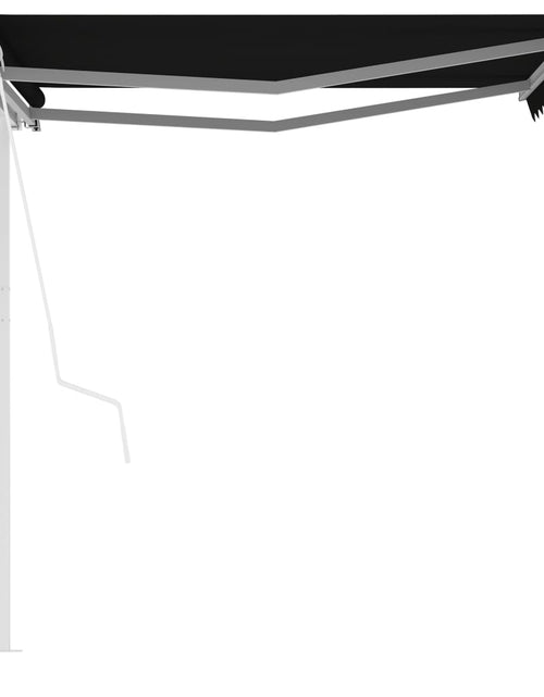 Загрузите изображение в средство просмотра галереи, Copertină retractabilă automat cu stâlpi, antracit, 3,5x2,5 m - Lando
