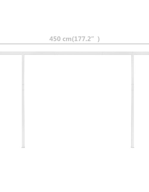 Загрузите изображение в средство просмотра галереи, Copertină retractabilă manual, cu stâlpi, antracit, 4x3 m
