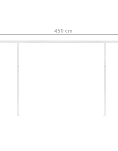 Загрузите изображение в средство просмотра галереи, Copertină retractabilă manual, cu LED, crem, 4x3 m - Lando
