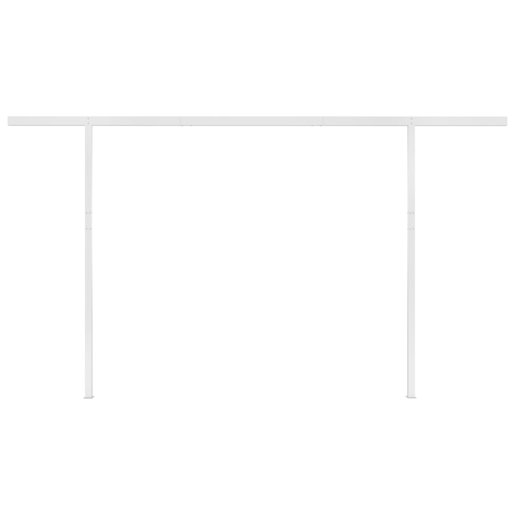 Copertină retractabilă manual, cu stâlpi, antracit, 4,5x3 m - Lando