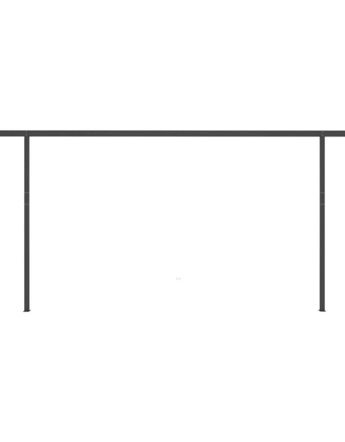 Загрузите изображение в средство просмотра галереи, Copertină retractabilă manual cu stâlpi, crem, 6x3 m
