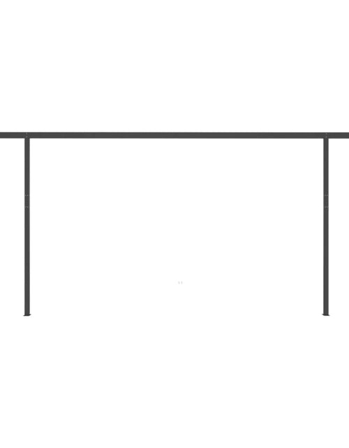 Загрузите изображение в средство просмотра галереи, Copertină retractabilă manual cu stâlpi, antracit, 6x3 m
