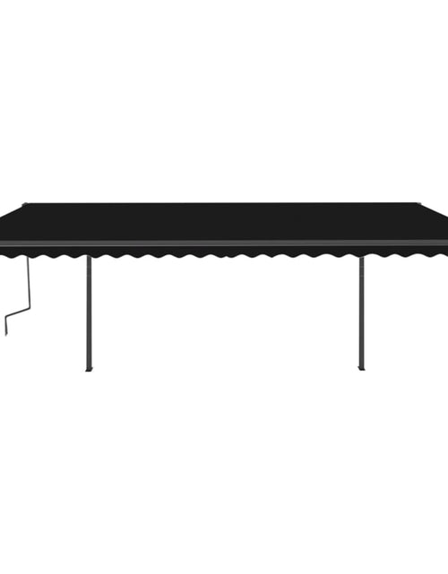 Загрузите изображение в средство просмотра галереи, Copertină automată cu senzor vânt &amp; LED, antracit, 6x3 m - Lando

