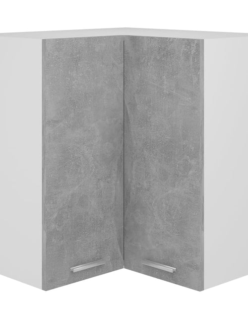 Загрузите изображение в средство просмотра галереи, Dulap suspendat de colț, gri beton, 57x57x60 cm, PAL
