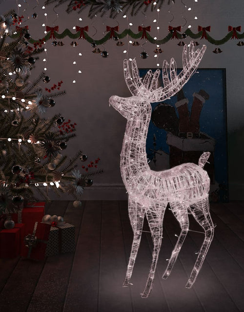 Încărcați imaginea în vizualizatorul Galerie, Ren de Crăciun, 250 LED-uri, alb cald, 180 cm, acril, XXL

