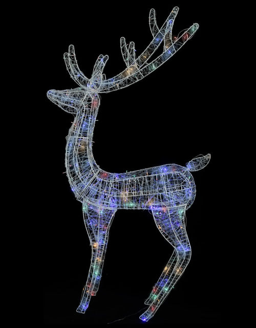Încărcați imaginea în vizualizatorul Galerie, Ren de Crăciun, 250 LED-uri, multicolor, 180 cm, acril, XXL
