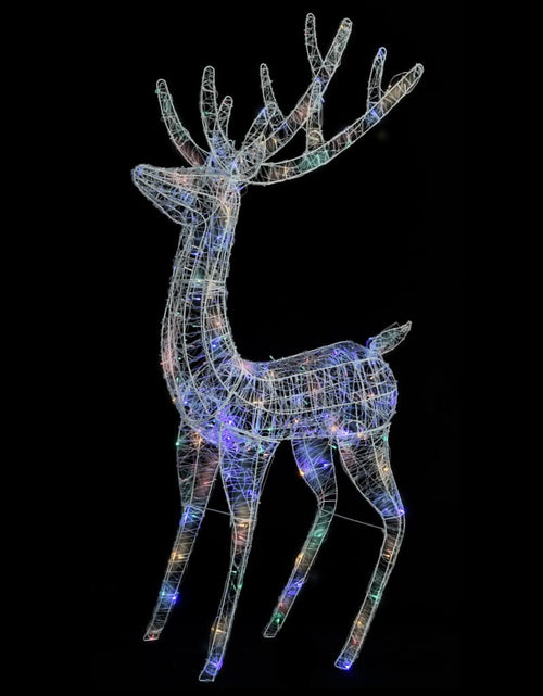 Încărcați imaginea în vizualizatorul Galerie, Ren de Crăciun, 250 LED-uri, multicolor, 180 cm, acril, XXL
