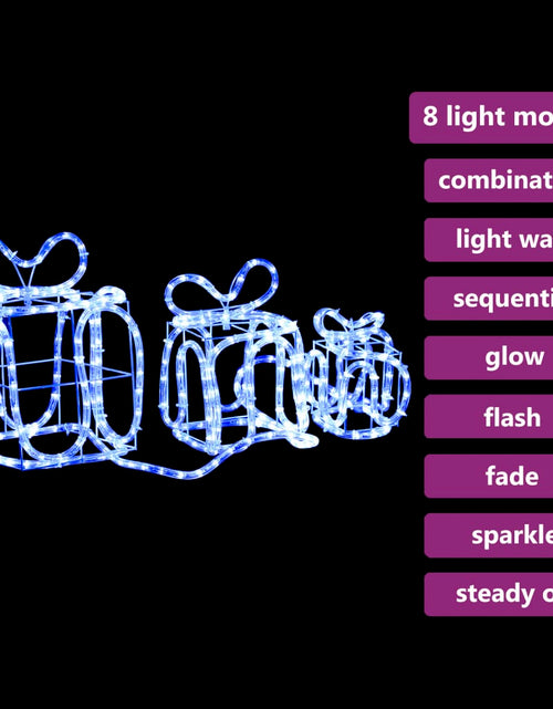 Încărcați imaginea în vizualizatorul Galerie, Decorațiune Crăciun cutii de cadou 180 leduri interior/exterior
