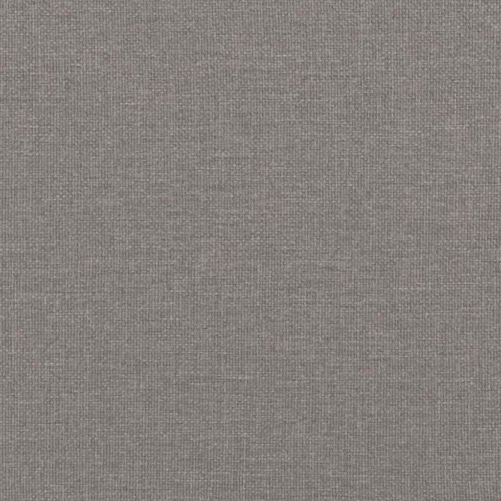 Scaun de relaxare cu taburet, gri taupe, textil