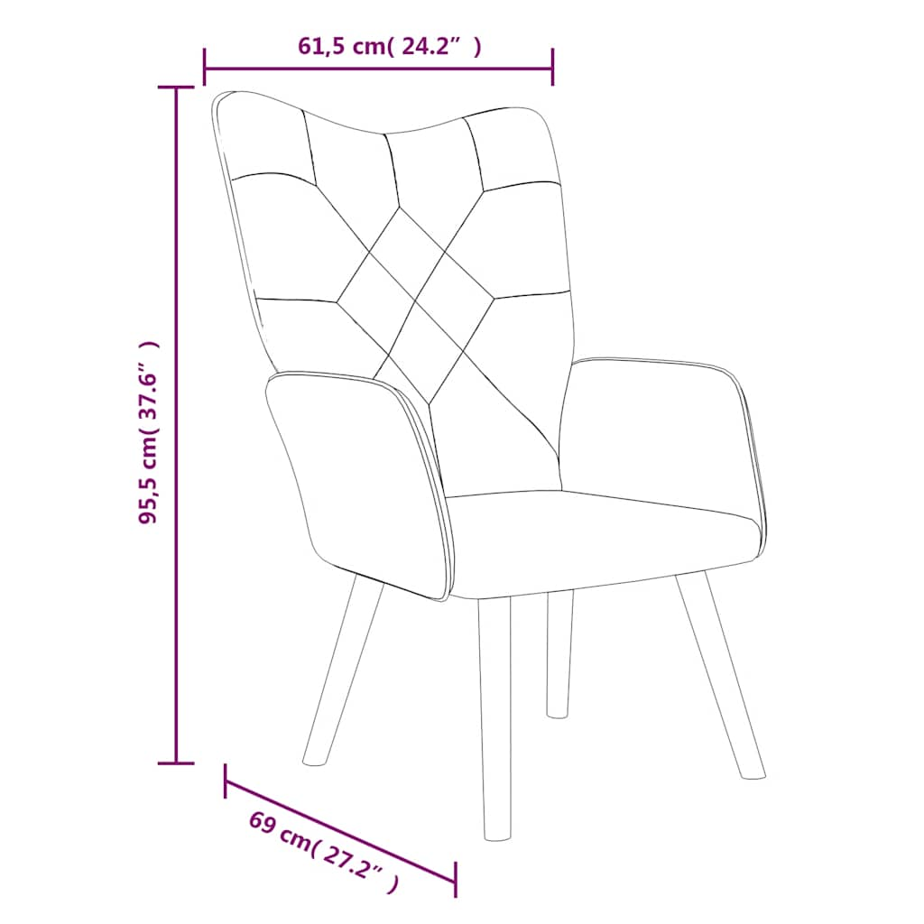 Scaun de relaxare, material textil, petice