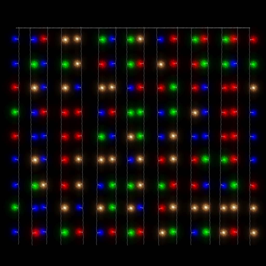 Instalație lumini tip perdea 300 LED multicolor 3x3 m 8 funcții