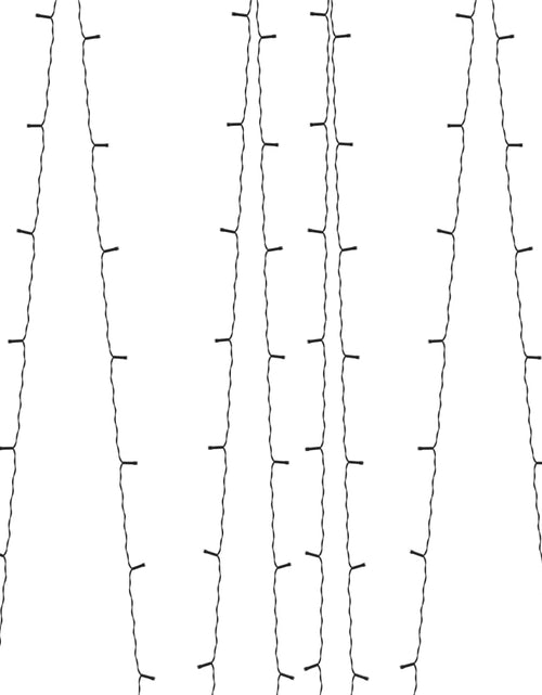 Încărcați imaginea în vizualizatorul Galerie, Instalație solară lumini 5x200 LED alb rece interior/exterior
