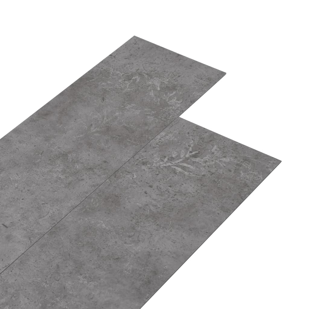 Plăci pardoseală autoadezive, gri beton, 5,21 m², 2 mm, PVC - Lando