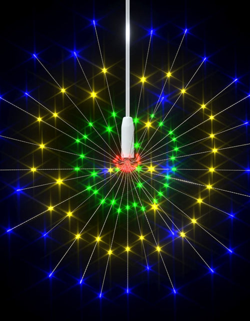 Încărcați imaginea în vizualizatorul Galerie, Lampă cu artificii de Crăciun, 140 LED-uri, multicolor, 20 cm
