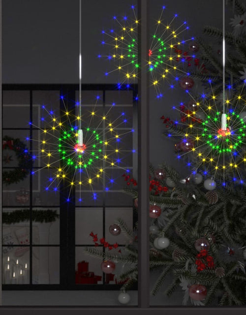 Загрузите изображение в средство просмотра галереи, Lampă cu artificii de Crăciun, 140 LED-uri, multicolor, 20 cm
