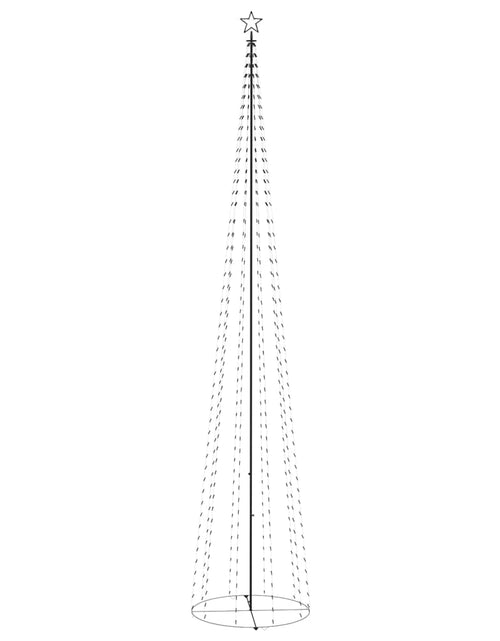 Încărcați imaginea în vizualizatorul Galerie, Decorațiune brad Crăciun conic 752 LED-uri alb rece 160x500 cm
