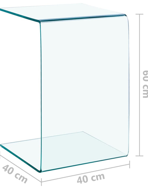 Загрузите изображение в средство просмотра галереи, Masă laterală, 40x40x60 cm, sticlă securizată
