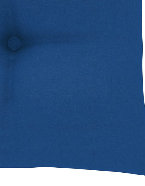 Загрузите изображение в средство просмотра галереи, Scaune de grădină cu perne albastre, 4 buc., lemn masiv de tec
