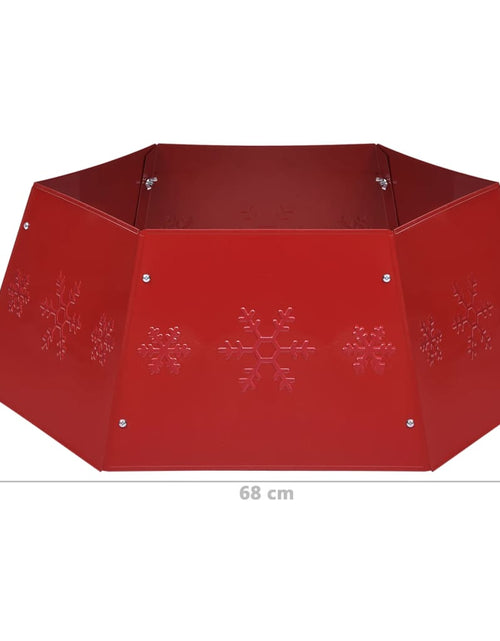 Загрузите изображение в средство просмотра галереи, Fustă brad de Crăciun, roșu, Ø68x25 cm

