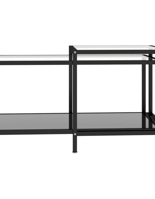Загрузите изображение в средство просмотра галереи, Mese de ceai, 2 buc., negru, sticlă securizată
