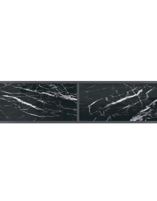 Загрузите изображение в средство просмотра галереи, Masă consolă,negru, 160x35x75,5 cm, sticlă securizată
