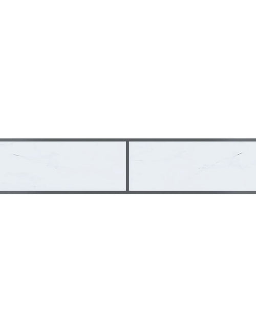 Încărcați imaginea în vizualizatorul Galerie, Masă consolă,alb, 200x35x75,5 cm, sticlă securizată
