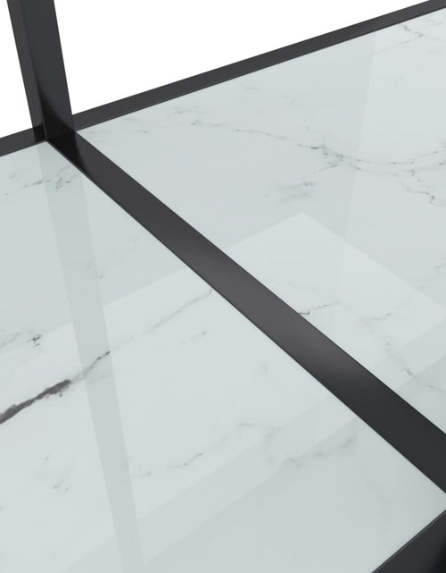 Încărcați imaginea în vizualizatorul Galerie, Masă consolă,alb, 200x35x75,5 cm, sticlă securizată
