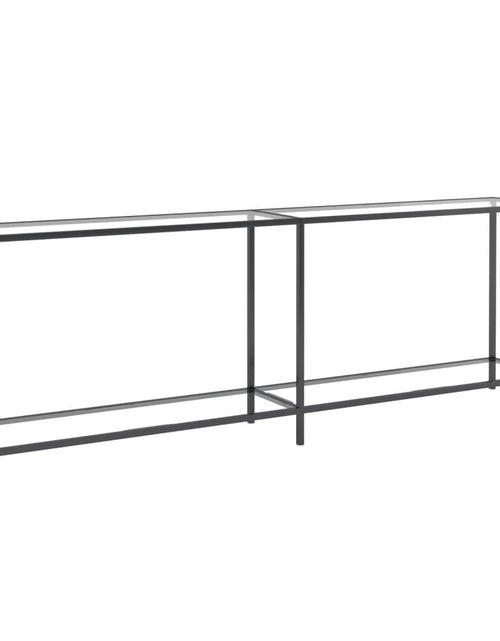 Загрузите изображение в средство просмотра галереи, Masă consolă, transparent, 220x35x75,5 cm, sticlă securizată
