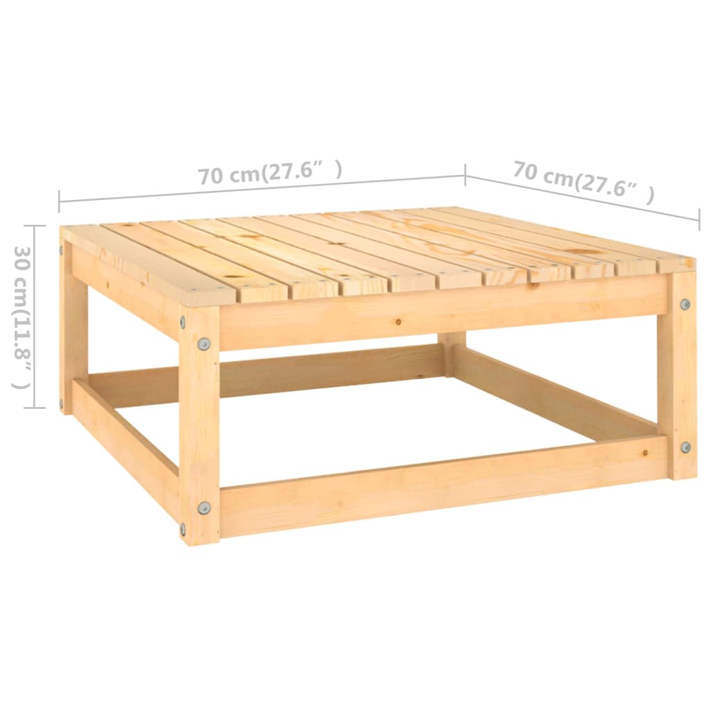 Set mobilier de grădină, 12 piese, lemn masiv de pin