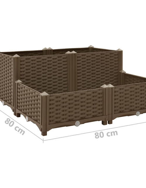 Încărcați imaginea în vizualizatorul Galerie, Strat înălțat, 80x80x38 cm, polipropilenă
